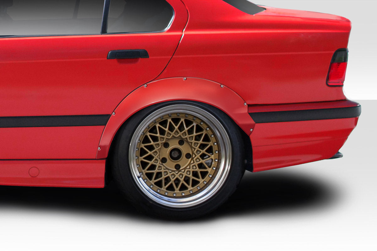 1992-1998 BMW 3 Series E36 Duraflex RBS Rear Fender Flares - 2 Piece