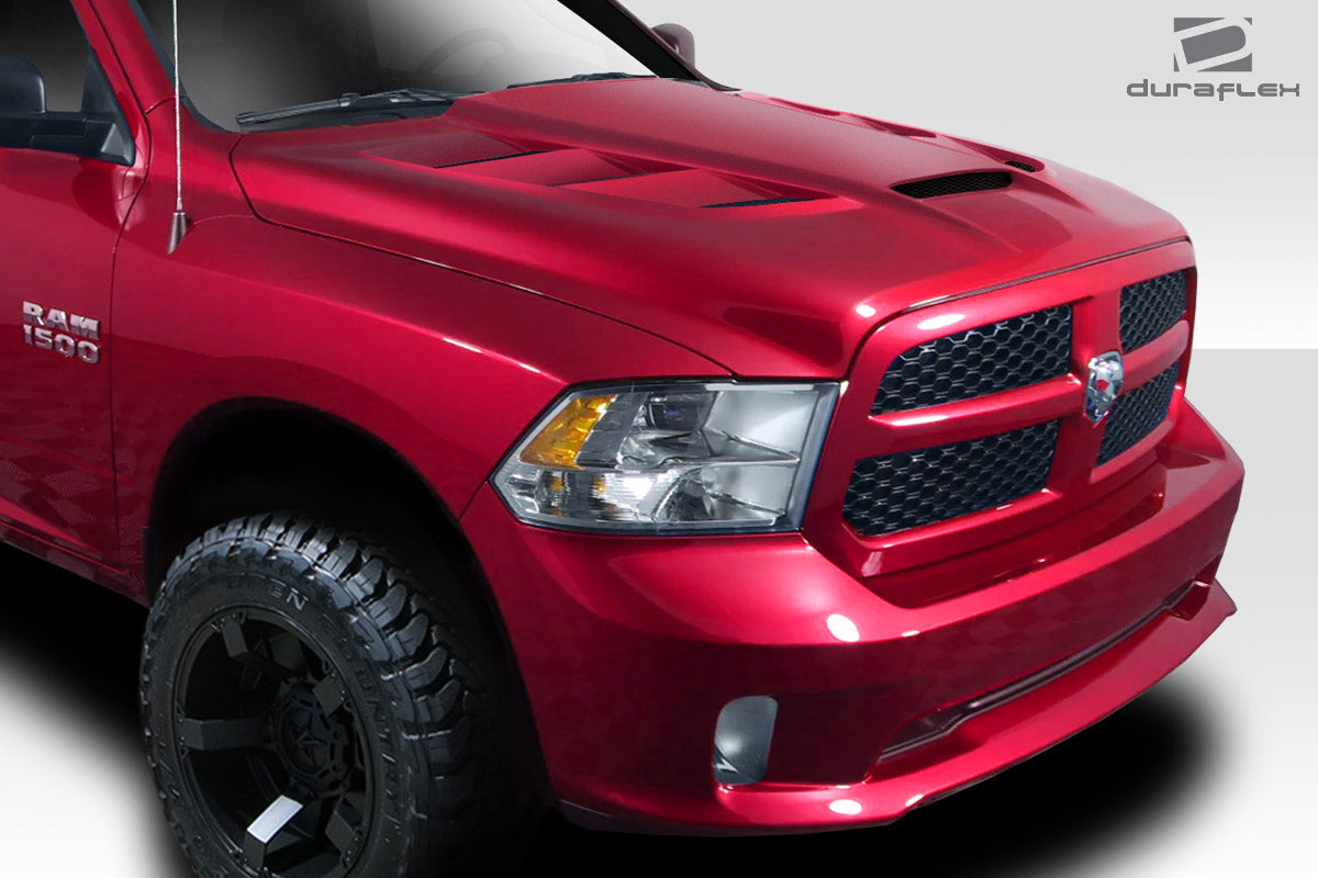 2009-2018 Dodge Ram 1500 Duraflex Viper Look Hood - 1 Piece