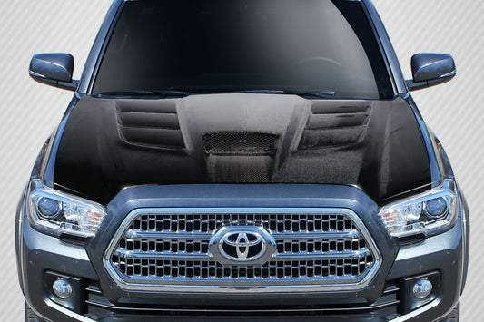 2012-2015 Toyota Tacoma Carbon Creations Viper Look Hood - 1 Piece