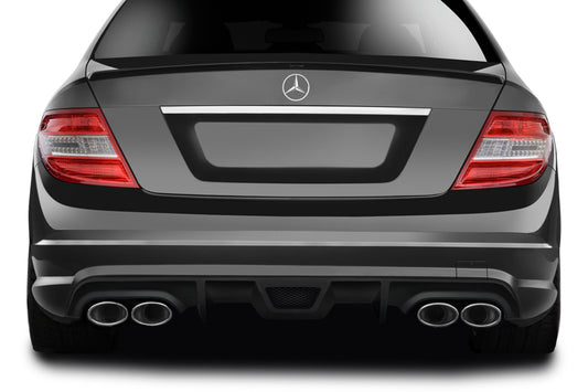 2008-2011 Mercedes C Class W204 / C63 AF-1 Rear Diffuser ( GFK ) - 1 Piece