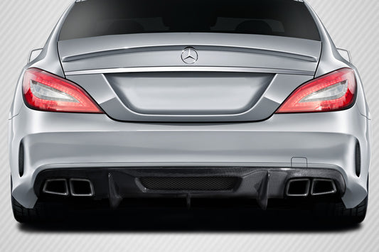 2012-2018 Mercedes W218 CLS63 Carbon AF-1 Rear Diffuser ( CFP ) - 1 Piece