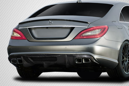 2012-2018 Mercedes W218 CLS63 Carbon AF-1 Rear Diffuser ( CFP ) - 1 Piece