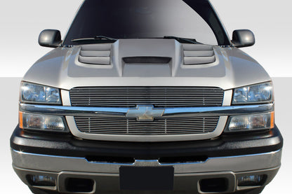 2002-2006 Chevrolet Avalanche ( without cladding ) 2003-2005 Silverado Duraflex Viper Look Hood - 1 Piece