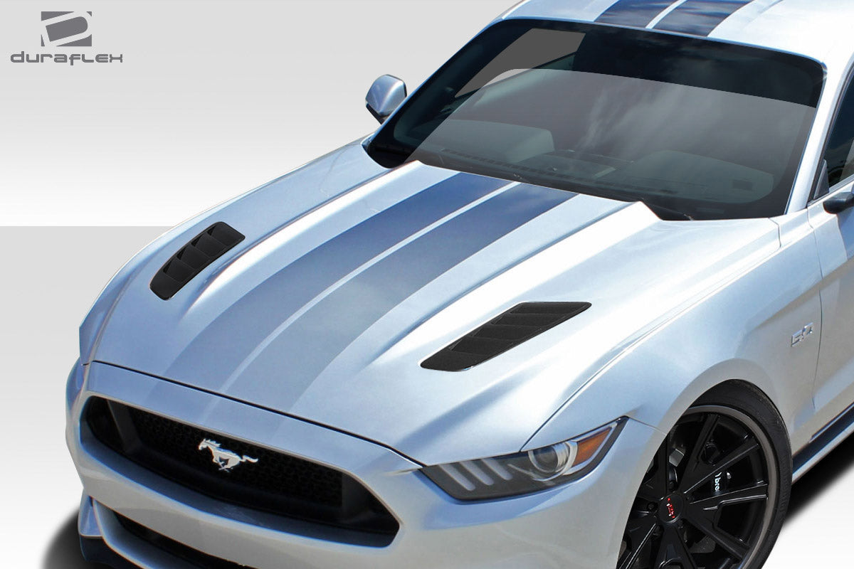 2015-2017 Ford Mustang Duraflex R-Spec Hood Vents - 2 Piece