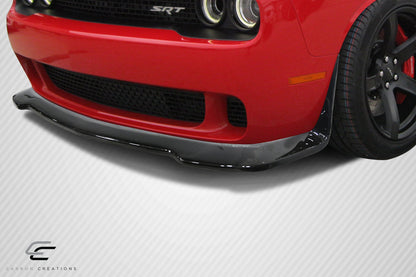 2008-2023 Dodge Challenger Carbon Creations Hellcat Look Front Lip - 1 Piece