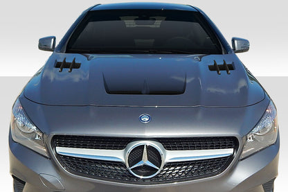 2014-2016 Mercedes CLA Class Duraflex Eros Version 1 Hood - 1 Piece