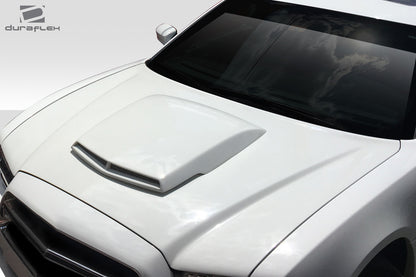 2011-2014 Dodge Charger Duraflex TA Look Hood - 1 Piece