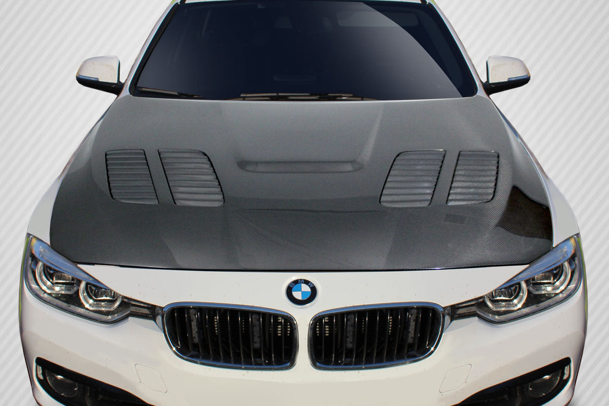 2012-2018 BMW 3 Series F30 / 2014-2020 4 Series F32 Carbon Creations GTR Hood - 1 Piece