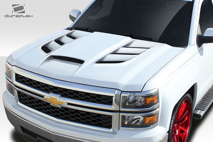 2014-2015 Chevrolet Silverado Duraflex Viper Look Hood - 1 Piece