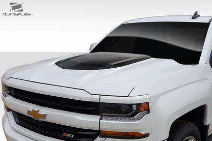 2016-2018 Chevrolet Silverado Duraflex ZL1 V2 Look Hood - 1 Piece