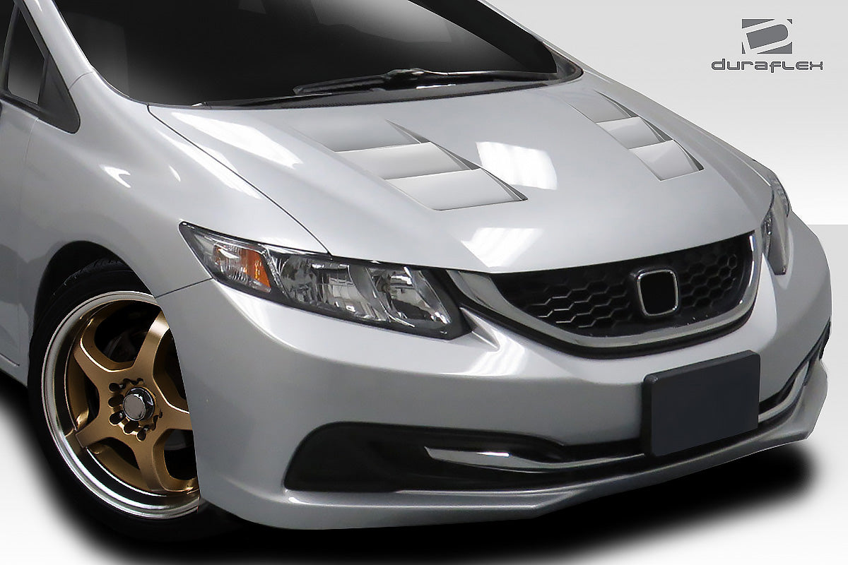 2012-2015 Honda Civic 4DR Duraflex TS-1 Hood - 1 Piece