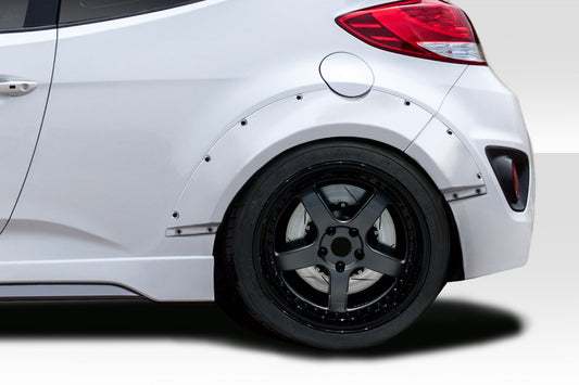 2012-2017 Hyundai Veloster Turbo Duraflex Envision Rear Fender Flares - 4 Piece