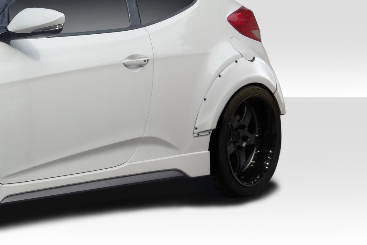 2012-2017 Hyundai Veloster Turbo Duraflex Envision Rear Fender Flares - 4 Piece