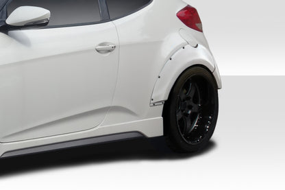 2012-2017 Hyundai Veloster Turbo Duraflex Envision Rear Fender Flares - 4 Piece