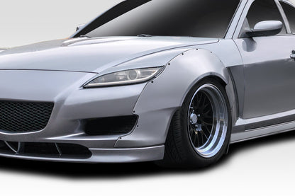 2004-2008 Mazda RX-8 Duraflex RBS 40mm Front Fender Flares - 2 Piece