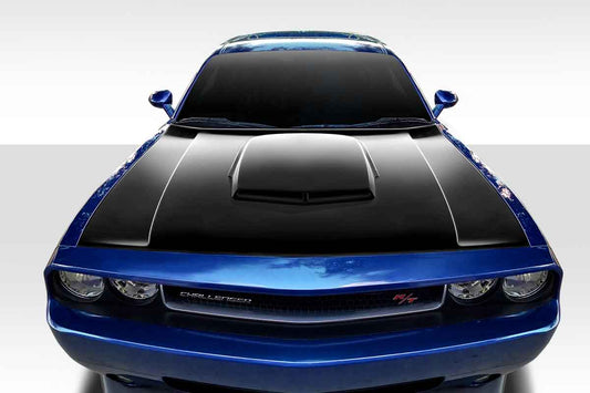 2008-2023 Dodge Challenger Duraflex TA Look Hood - 1 Piece