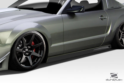 2005-2009 Ford Mustang Duraflex Blits Side Skirts - 2 Piece