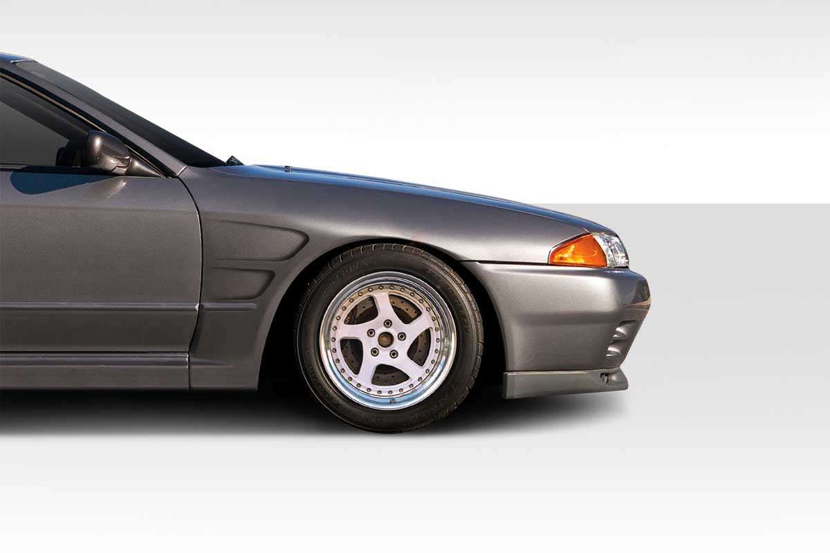 1989-1994 Nissan Skyline R32 2DR Duraflex D-Sport Wide Body Front Fender Flares (+30mm) - 2 Piece