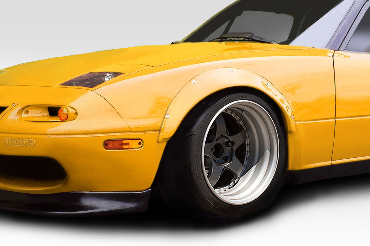 1990-1997 Mazda Miata Duraflex Rocket Wide Body Front Fender Flares - 4 Piece