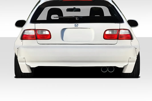 1992-1995 Honda Civic HB Duraflex TKO RBS Wide Body Rear Bumper Add-Ons - 2 Piece