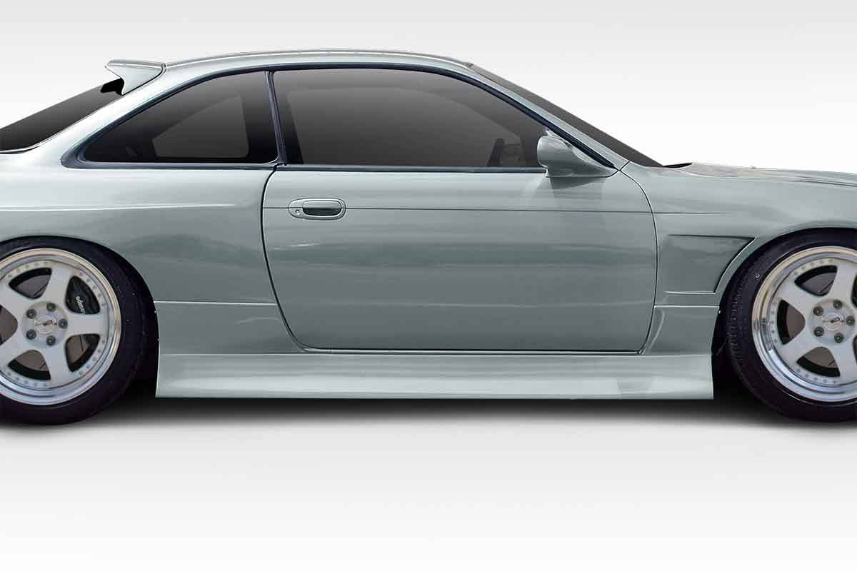 1995-1998 Nissan 240SX S14 Duraflex Type U V2 Side Skirts Rocker Panels - 2 Piece