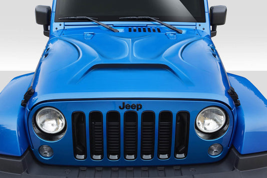 2007-2018 Jeep Wrangler Duraflex Predator Hood - 1 Piece