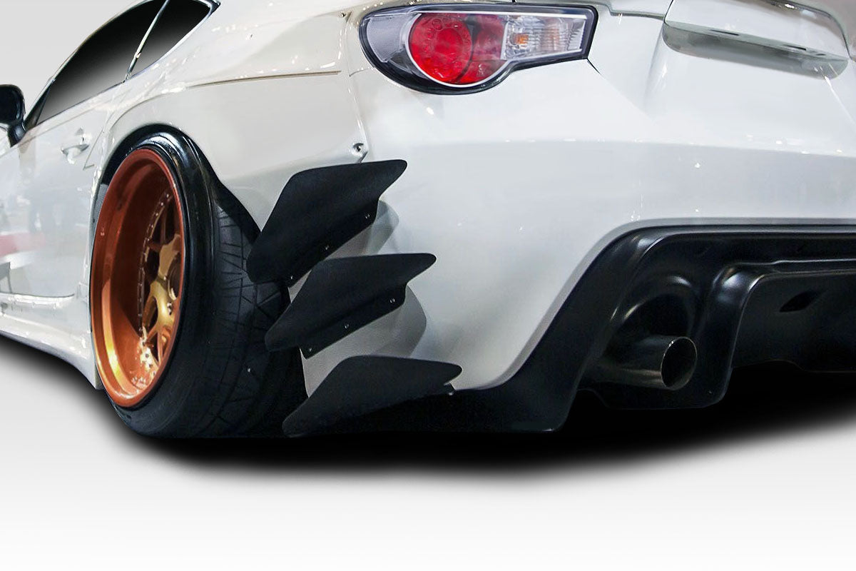 2013-2020 Scion FR-S Toyota 86 Subaru BRZ Duraflex GT500 V3 Rear Bumper Canards - 6 Piece