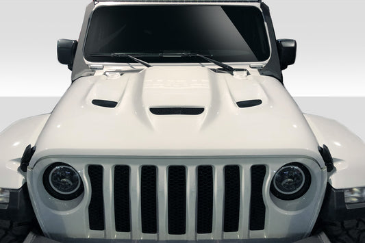 2019-2023 Jeep Wrangler JL Gladiator JT Duraflex Hellcat Look Hood - 1 Piece