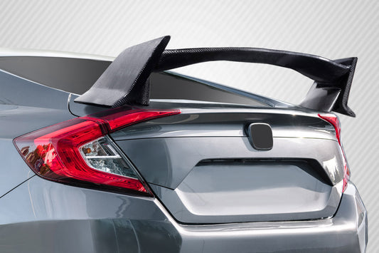 2006-2015 Honda Civic 4DR Sedan Carbon Creations Type R Look Rear Wing Spoiler - 1 Piece