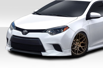 2014-2016 Toyota Corolla Duraflex Zeta Front Lip Under Spoiler ( base model only ) - 3 Piece