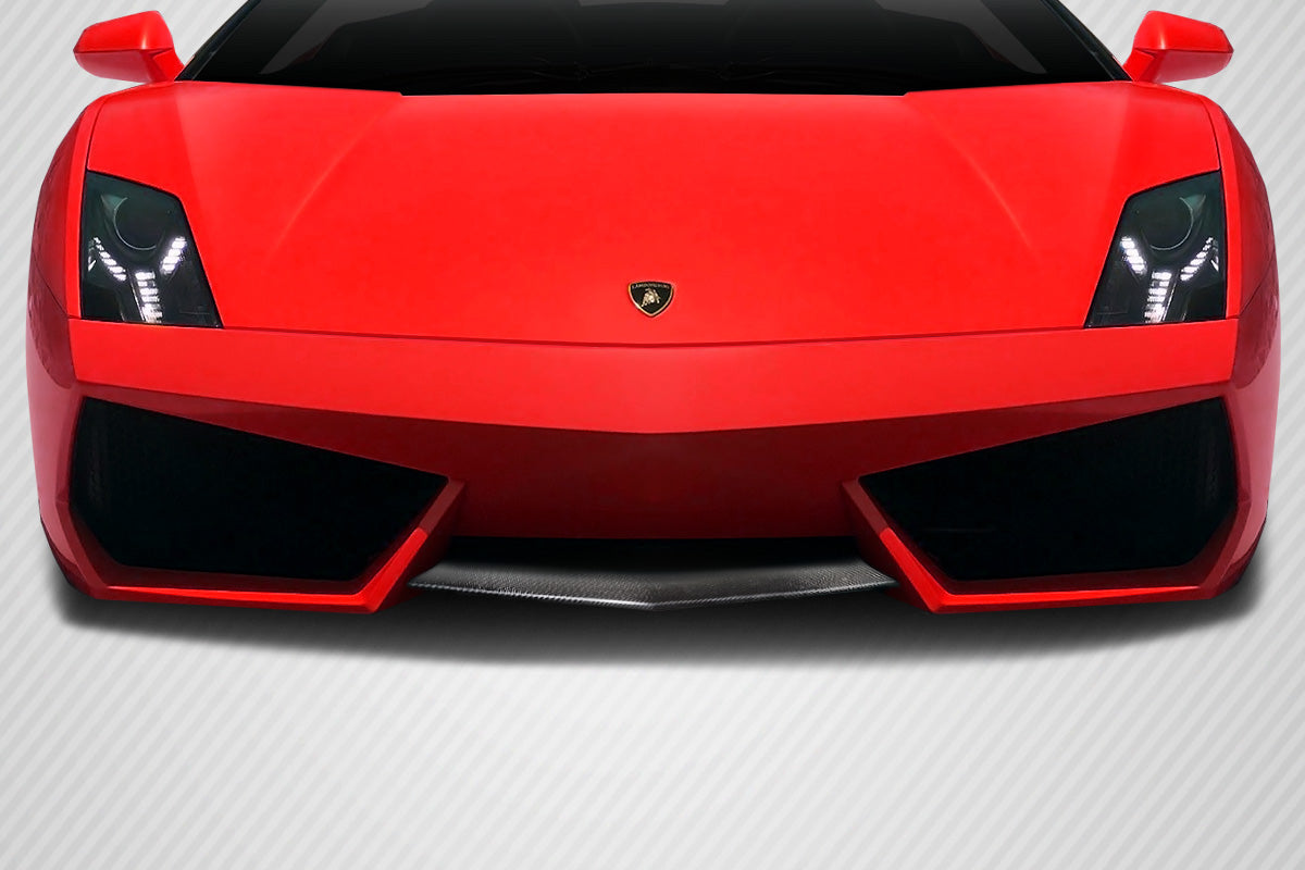 2004-2013 Lamborghini Gallardo Carbon Creations LP560 LP570 Look Front Middle Add On Lip Spoiler Air Dam - 1 Piece