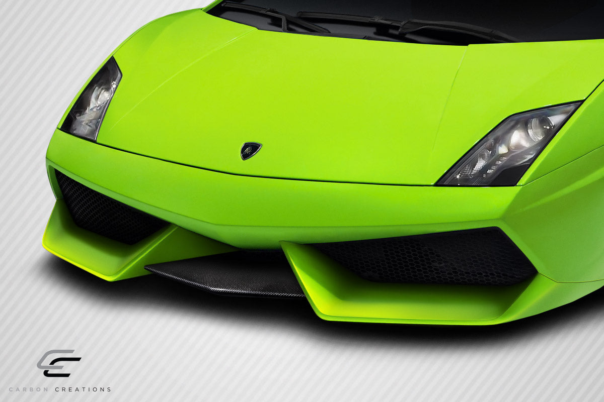 2004-2013 Lamborghini Gallardo Carbon Creations LP560 LP570 Look Front Middle Add On Lip Spoiler Air Dam - 1 Piece