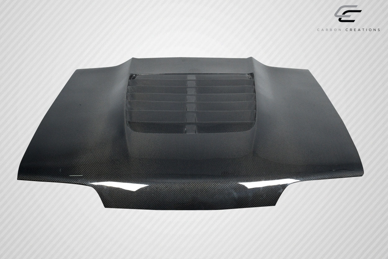 1987-1993 Ford Mustang Carbon Creations GT500 V2 Hood - 1 Piece