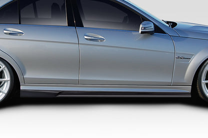 2008-2014 Mercedes C Class C63 W204 AF-1 Side Skirts Rocker Panels ( GFK ) - 2 Piece