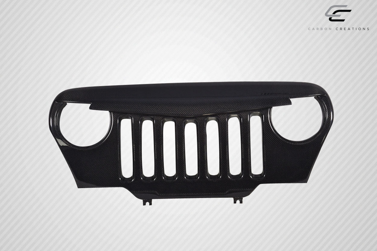 1997-2006 Jeep Wrangler Carbon Creations Predator Grille - 1 Piece (S)