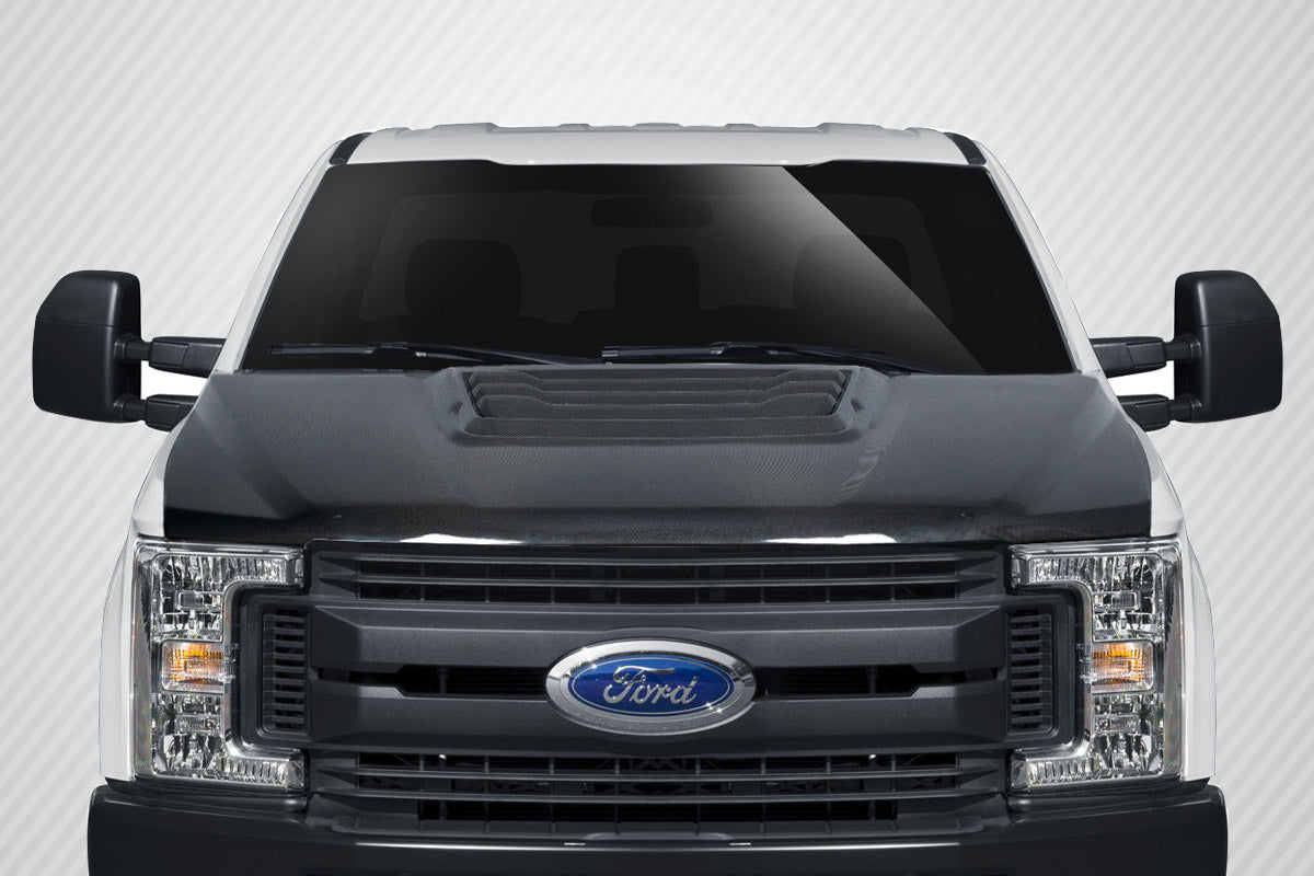 2017-2022 Ford Super Duty F250 F350 F450 Carbon Creations Raptor Look Hood - 1 Piece