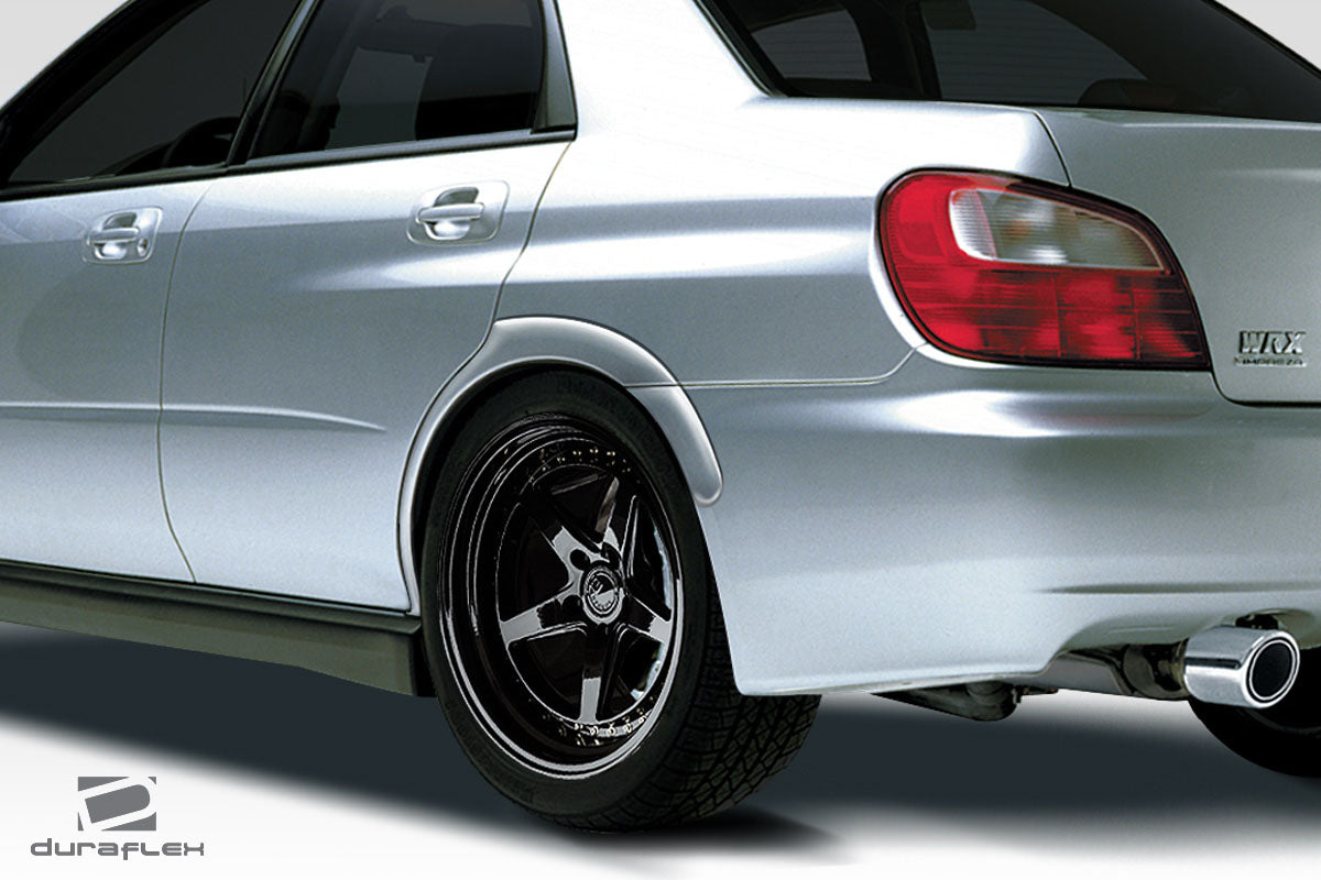 2002-2007 Subaru Impreza WRX STI 4DR Duraflex STI Look Rear Fender Flares - 4 Piece