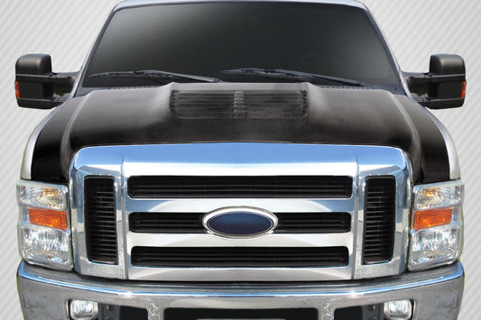 2008-2010 Ford Super Duty F250 F350 F450 Carbon Creations GT500 V2 Hood - 1 Piece