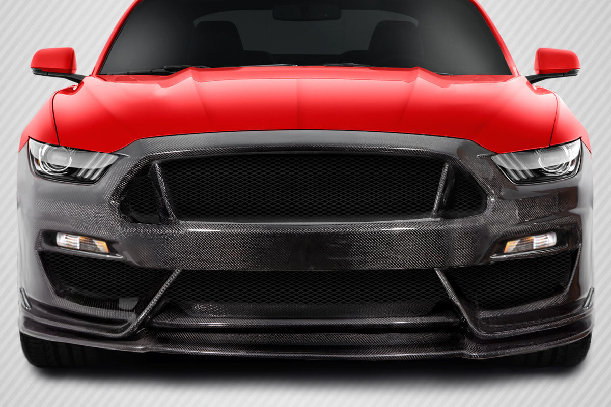 2015-2017 Ford Mustang Carbon Creations GT350 Look Front Bumper - 1 Piece