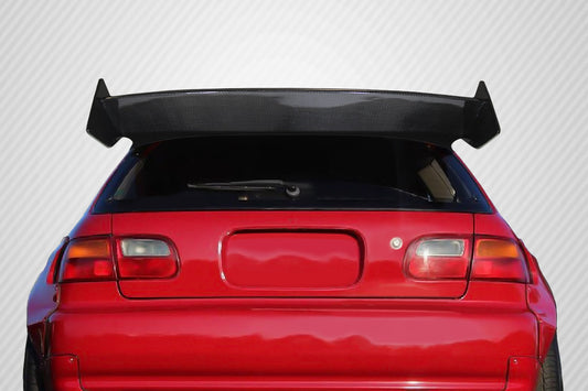 1992-1995 Honda Civic HB Carbon Creations RBS Wing Spoiler - 3 piece