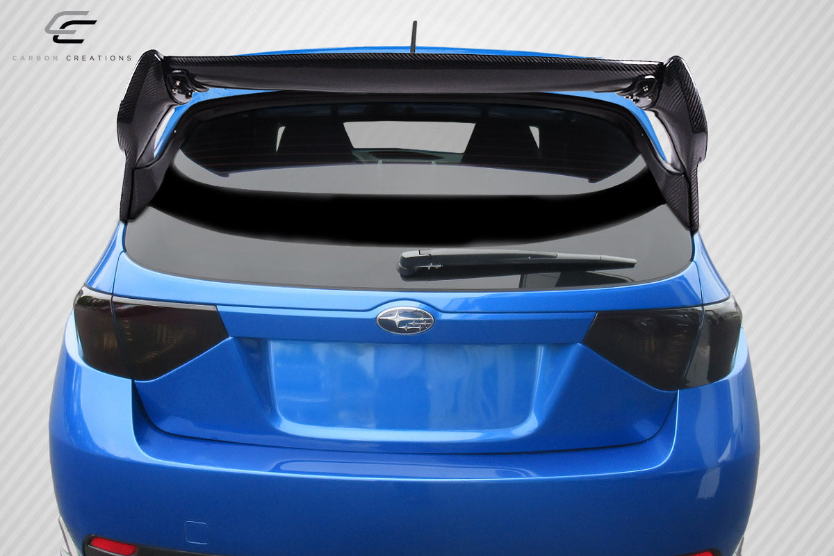 2008-2011 Subaru Impreza 5DR 2008-2014 Subaru WRX STI 5DR Carbon Creations VR-S Wing Trunk Lid Spoiler - 4 Piece