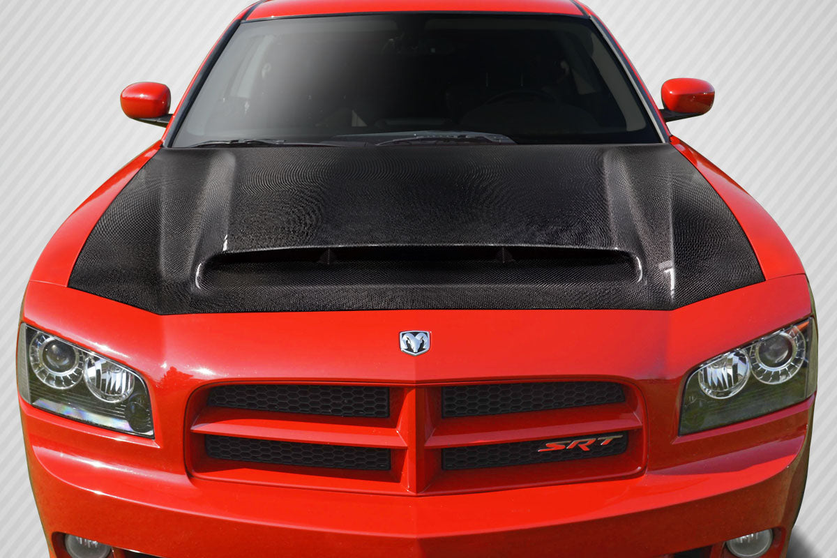 2006-2010 Dodge Charger Carbon Creations Demon Look Hood - 1 Piece