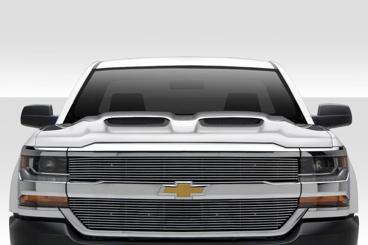 2016-2018 Chevrolet Silverado Duraflex Dual Ram Air Hood - 1 Piece