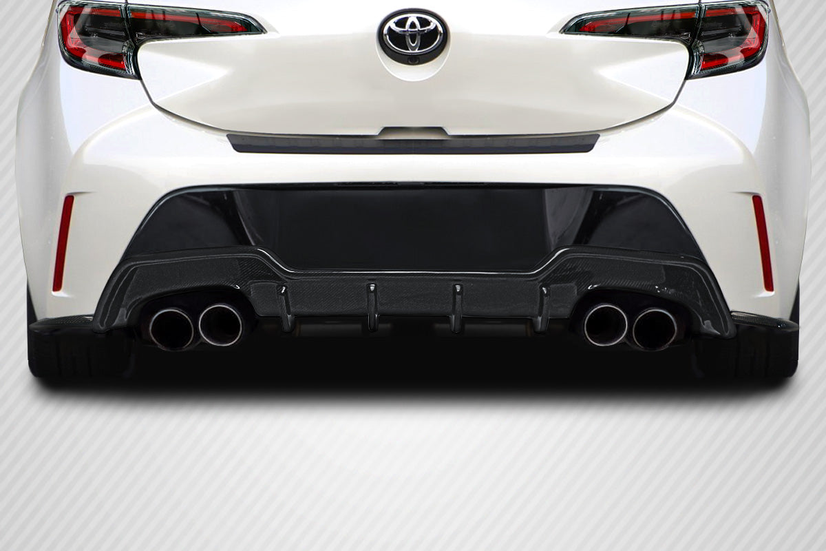 2019-2023 Toyota Corolla Hatchback Carbon Creations A Spec Rear Diffuser - 3 Piece