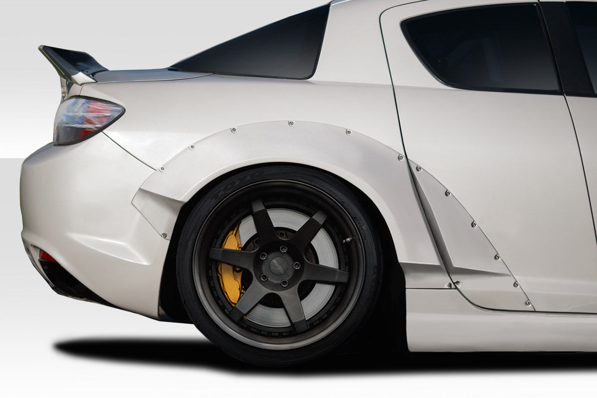 2009-2011 Mazda RX-8 Duraflex RBS Rear Fender Flares (+70mm) - 4 Piece