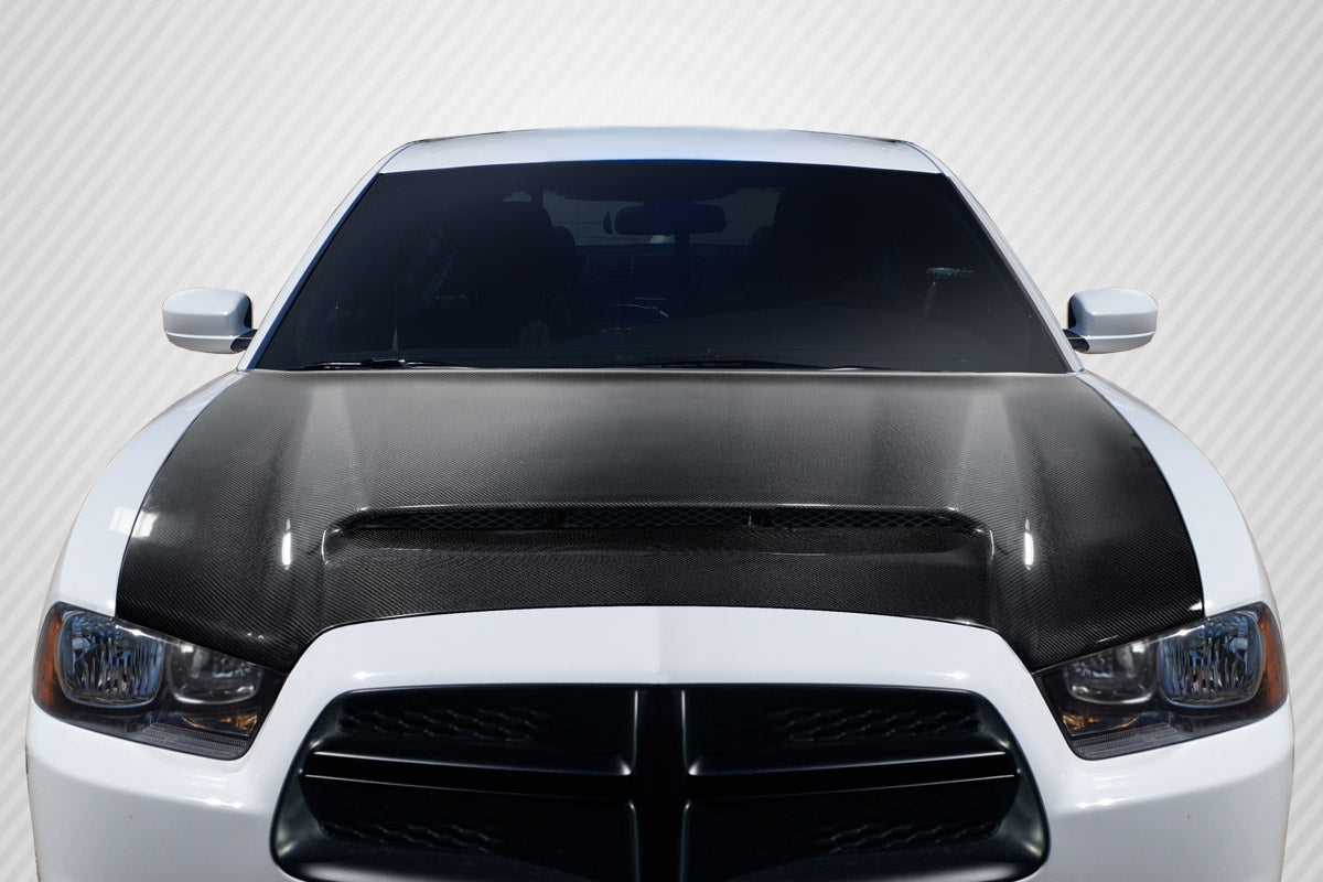 2011-2014 Dodge Charger Carbon Creations Demon Look Hood - 1 Piece