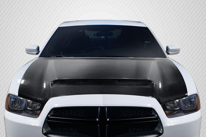 2011-2014 Dodge Charger Carbon Creations Demon Look Hood - 1 Piece