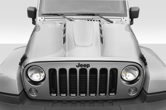 2007-2018 Jeep Wrangler JK Duraflex AVG Hood - 1 Piece
