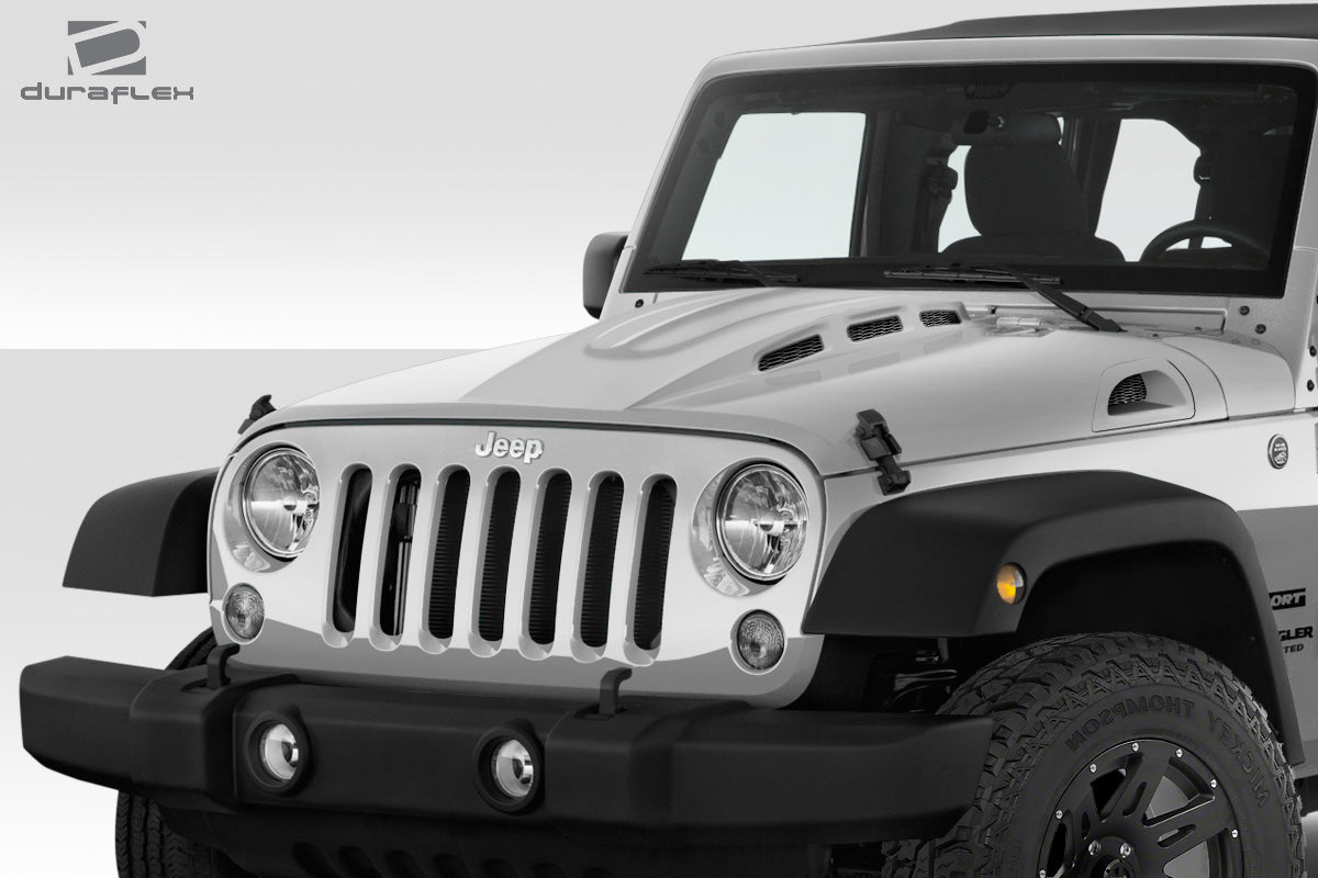 2007-2018 Jeep Wrangler JK Duraflex AVG Hood - 1 Piece