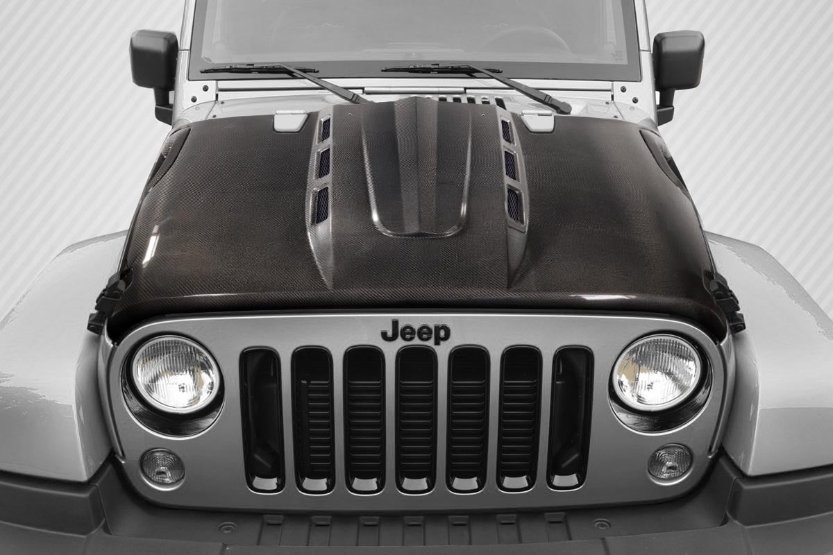 2007-2018 Jeep Wrangler JK Carbon Creations Avenger Hood - 1 Piece